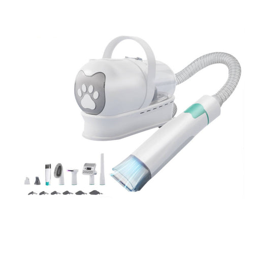 Allcomprehensive Pet Grooming Kit with Vacuum Mess-Messless Dog Grooming Vacuum with Hose Multifunctional Detachable for Deshedding