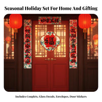 Seasonal Holiday Couplets Set, Fu Character, Horse Year, Door Decoration, Gift Pack