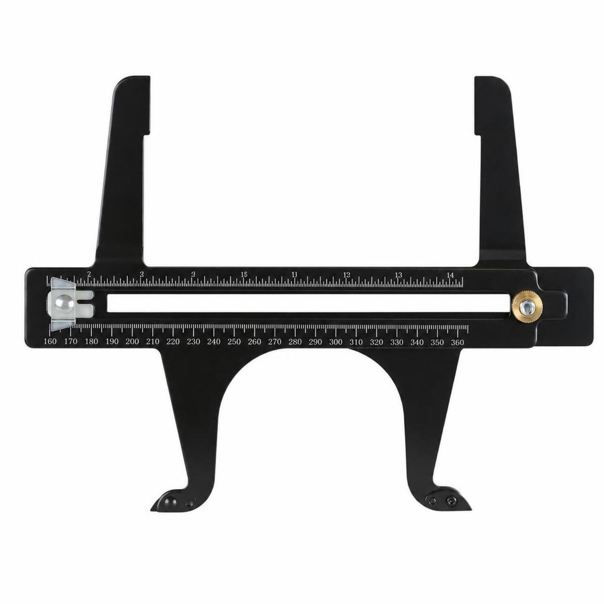 Brake Reset Gauge Dual Scale Brake Measuring Tool Adjustable Easy to Read for Mechanics, Auto Repair Shops