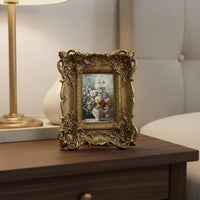French Style Embossed Frame Gilded Finish Room Decoration for Showroom