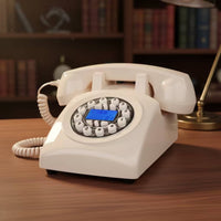 Rotary Style Telephone Classic Old-Fashioned Phone Wired for Study Room