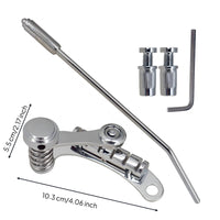 Tremolo-Style Guitar Bridge Sustain Improvement Adjustable Roller Bridge String Breakage Reduction Tailpiece Bar Tailpiece