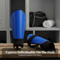2 Pieces Futbol Shin Guards Foam Padding Foam Padding Sports Shin Pads Sports Leg Guards Hexagonal Shell Insertable Leg