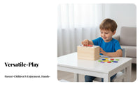 Color and Shape Sorting Toy Multiple Play Modes Wooden Shape Sorter Box Develops Fine Motor Skills Color Sorting Box for Kids, Preschoolers, Preschool