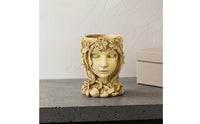 Female Deity Planter Decorative Resin Statue Planter Elegant Finish for Indoor