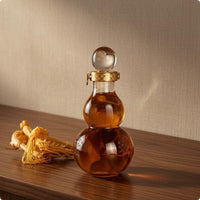 Transparent Glass Wine Bottle Glossy Finish Drinkware Narrow Neck