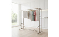 Freestanding Clothes Drying Rack Mobile Drying Rack with Wheels Sturdy Furniture Stable for Balcony