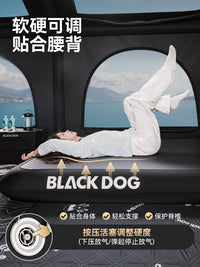 BLACKDOG黑狗充氣床戶外露營睡墊拉絲氣墊床打地鋪便攜帳篷充氣墊