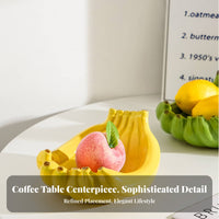 Banana Shaped Dish Multi-Use Ceramic Banana Bowl Versatile for Kitchen Counter