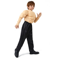 Wangnuo Muscle T-Shirt for Role Play with Fake Chest and Abs