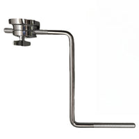 Rigid Z-Shaped Mount Rod Metal Z-Arm High-Quality Drum Rod with Clamp Sturdy for Percussionists