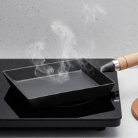 Cast Iron Tamagoyaki Pan Uncoated Tamagoyaki Pan Fast Heating for Camping