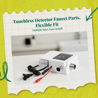 Automatic detector Faucet, Infrared Control Box, contactlessless Bathroom Sink faucet, Hot & Cold, Deck Mount, Nocontactless