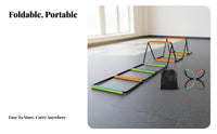 Multi-Purpose Multifunctional Agility Ladder Long-Lasting Speed and Agility Training Ladder Quick Setup Up Quick Setup for Children, Athletes, Home Gym, Outdoor