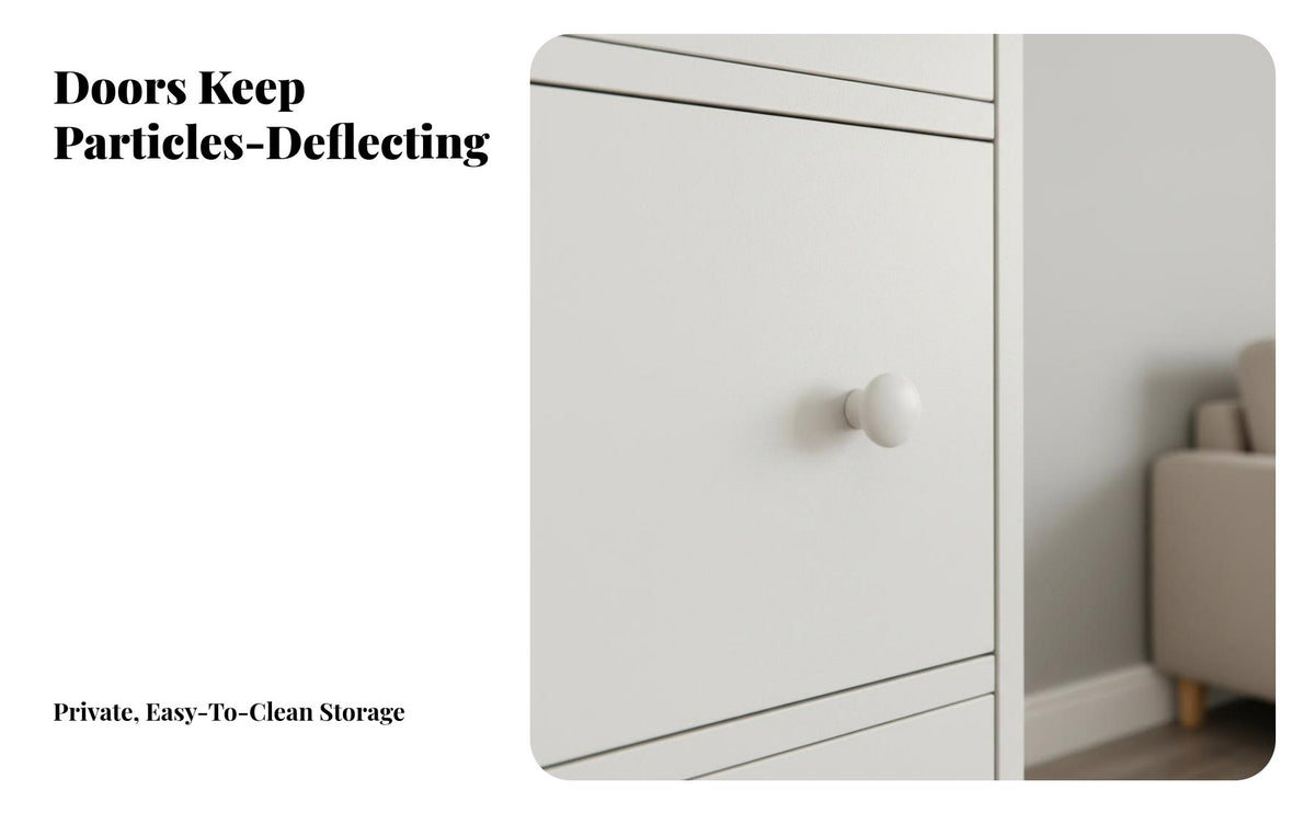 Floor-Standing Narrow Side Cabinet Freestanding Tall Slim Storage Tower Space-Saving storage shelf Multi-Functional for Homeowners, Renters, Students, Living Room, Small Spaces, Bedroom, Home Office