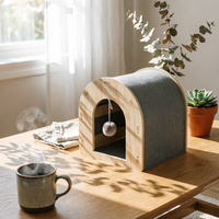 Feline Scratcher House Wear Resistant Pet Furniture Year-Round for Indoor