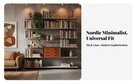 Adjustable Track Shelving System Space-Saving Adjustable Rail-Mounted Rack robust construction Easy Installation for Living Room
