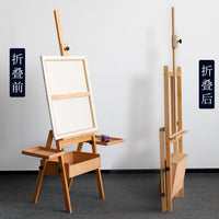 画架高度可调家用落地托盘式油画素描架成人儿童美术画架跨境专供