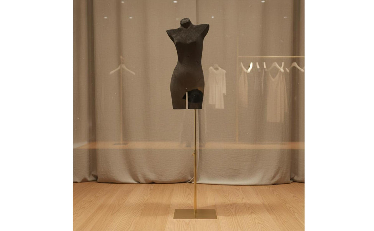 Lingerie Display Form Multiple Base Options Bra Display Bust Curvy Design Female Torso Mannequin for Boutique Owners, Commerce Show