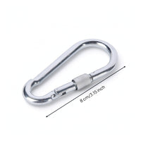 Galvanized Spring Snap Hook Compact Snap Hook Carabiner Sturdy Carabiner Clip Versatile for Fitness Enthusiasts, Suspension Training Exercise