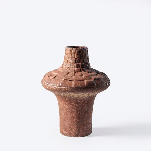 Wabi-Sabi Ceramic Vase, Modern Minimalist Style