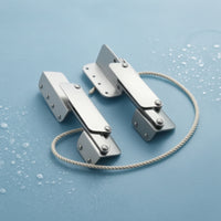 Anti-Pinch Yacht Seat Hinges Aluminum Alloy Boat Seat Hinge Rust Resistant Marine Hinges with Mounting Holes Space Saving