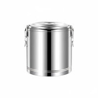 Stainless Steel Insulated Barrel Portable Large Capacity Thermal Container Professional Hot and Cold Food Container Long-Lasting