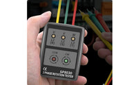 Buzzer Indicator Three Phase Sequence Meter Fast and Accurate Measurement 3 Phase Sequence Tester Portable for Maintenance Technicians