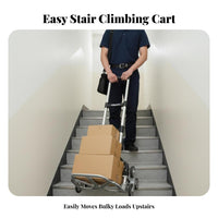 Stair Climbing Dolly Foldable Hand Truck Portable for Shopping, Travel, Shoppers