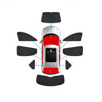 Car window privacy curtains, full coverage