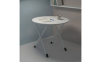Foldable Folding Table with Metal Legs Compact Folding Table Portable Furniture Lightweight for Dorm Rooms