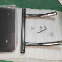 New Adjustable Stainless Steel Footrest for Salon Chairs, Anti-Slip, Movable