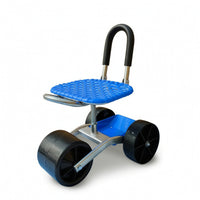 Garden Work Seat with Wheels Folding Rolling Garden Stool with Wheels Space-Saving for Weeding, Planting