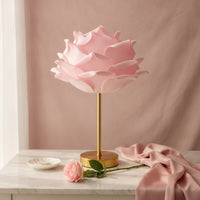 Decorative Lamp with Flower Shade Ambient Petal Table Lamp Soft Light Romantic for Bedroom, Dorm Room, Reading Corner