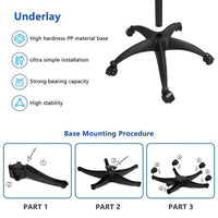 Mobile Salon Tray Stand with Aluminum Tray for Beauty and Nail Tools