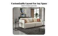 Modern Design Minimalist Couch and Armchair Set Sleek outline Lounge Suite Thin Metal Legs Household Furniture for Apartment Dwellers, Interior Designers, Business Owners, Living Room, Showroom, Office