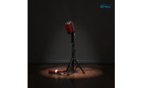 Height Adjustable Retro Vocal Device with Stand Desktop Wired Vocal Device with Tripod Metal Mic Stand Classic for Speakers