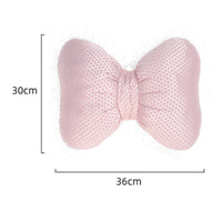 Decorative Butterfly Pillow Dotted Textile Home Decor Ruffled Edges for Bedroom