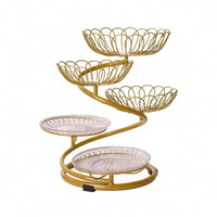 5-Tier Fruit Basket Stand Iron for Dining Table, Hosts