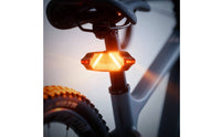 Rechargeable Smart Bike Light with LED Display Rear-Mounted Bike Tail Light with Display Screen Compact Lightweight for Cyclists, Commuters