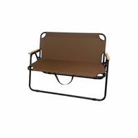 Two-Person Folding Bench Foldable Camping Chair Lightweight for Campers, Couples