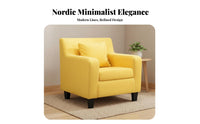 Upholstered Barrel Chair Light Luxury Home Seating Nordic design Minimalist Design for Business Owners, Homeowners, Hotel Lobby