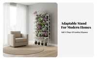 Multi-Layer Design Tiered Flower Stand Stable Structure Flower Rack Space-Saving Plant Shelf High Load-Bearing for Gardeners, Apartment Dwellers, Homeowners, Indoor, Living Room, Balcony, Corner Areas