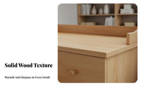 Drawer Computer Desk with Storage Solid Wood Writing Table Workstation Study Desk with Drawers Featuring Durable Material and Spacious Design Suitable for Bedroom Dorm Room Home Office Gift Giving