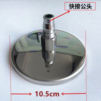 Metal Adapter with Flat Suction Cup for Self-Locking Quick Connectors