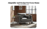Easy to Clean utilitarian and aesthetic Armchair Retro Look Upholstered Armchair luxuriously soft Cushioning Single Sofa Stain-Resistant textile for Homeowners, Apartment Dwellers, Interior Designers, attic areas, Living Room, perusing alcove, Bedroom