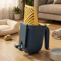 2-in-1 waste collector and Storage Box with built-in waste collector PP Material Cat Waste Bin for Kitten waste, Practical Cat Owner Gifts