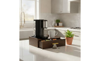 Coffee Station Organizer with Drawer Large Capacity Coffee Station Organizer for Office Breakroom