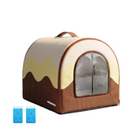 Cooling Pet House Compact Pet House with Mesh Door Breathable for Indoor