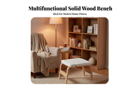 Solid Wood Frame Mind-Body Inversion Chair Comfortable Padding Mind-Body Headstand Bench Stable Design Wooden Headstand Bench Sturdy Construction for Beginners, Home Gym